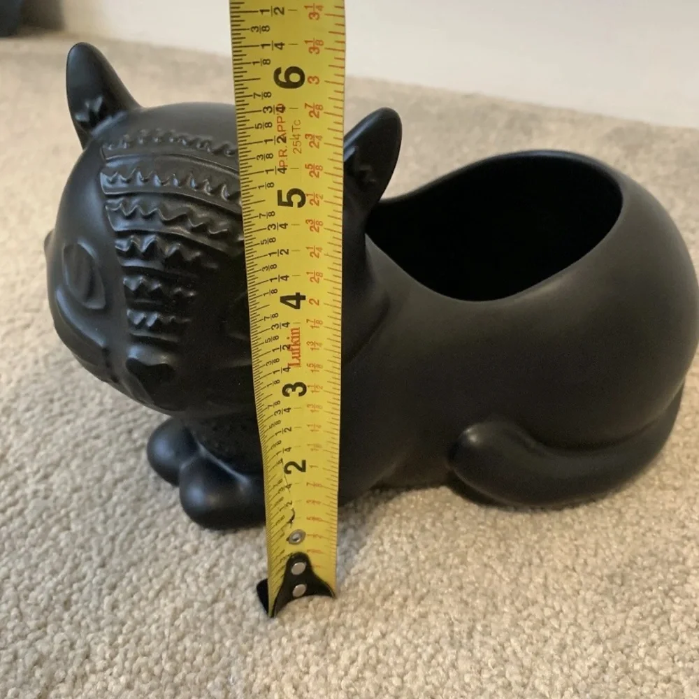 Target Cat Halloween Black Decor From 2014 Cat Kitschy Planter Desk Decoration
